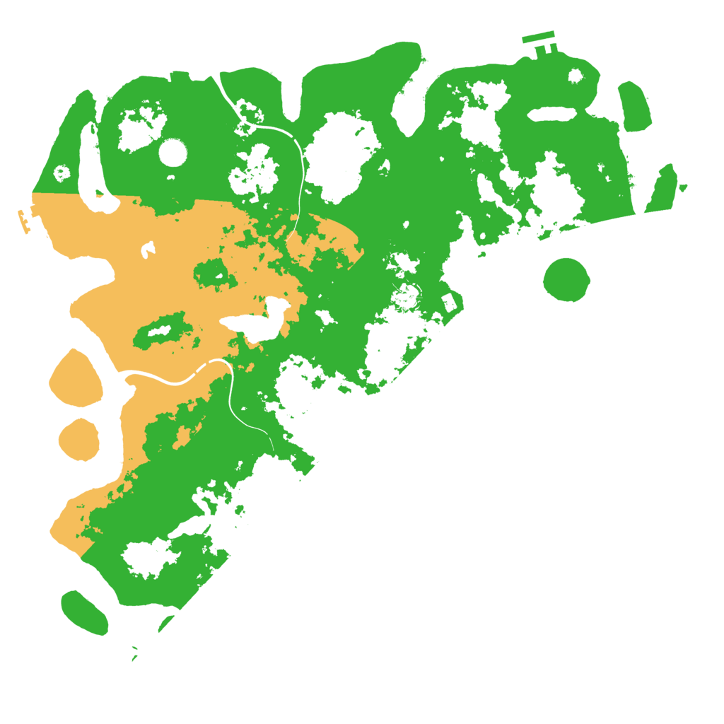 Biome Rust Map: Procedural Map, Size: 4500, Seed: 128628837