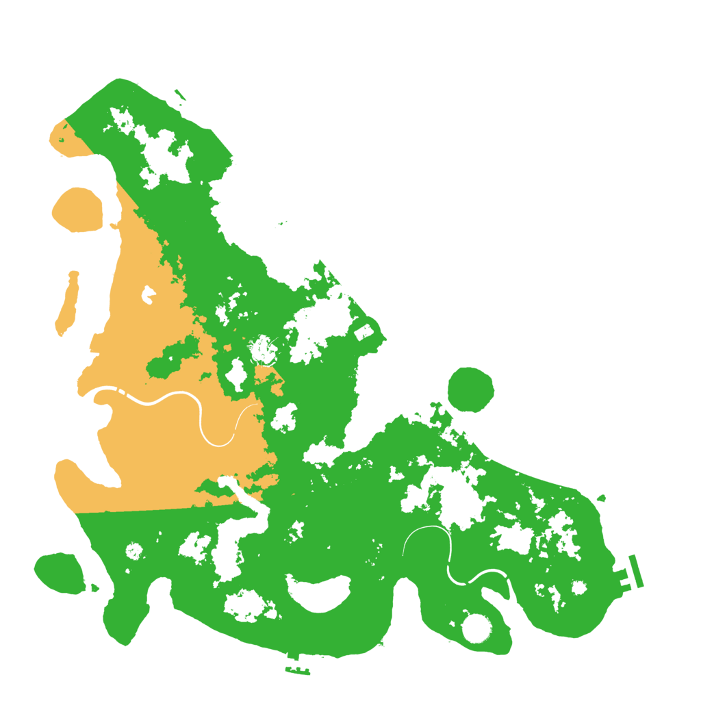 Biome Rust Map: Procedural Map, Size: 4250, Seed: 15543