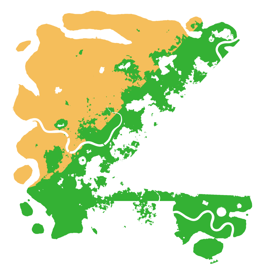 Biome Rust Map: Procedural Map, Size: 5000, Seed: 5837388