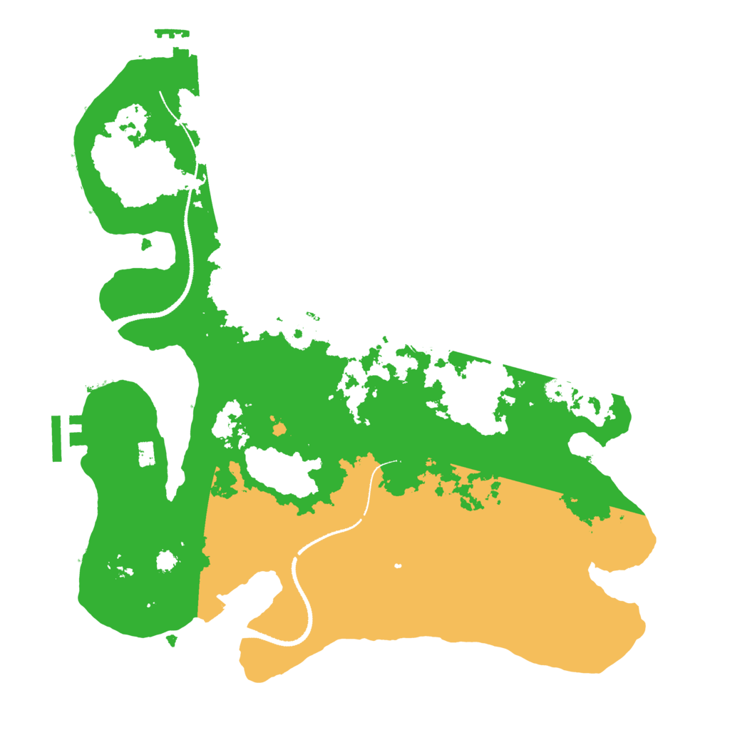 Biome Rust Map: Procedural Map, Size: 3200, Seed: 250116