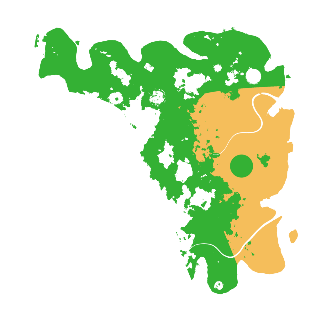 Biome Rust Map: Procedural Map, Size: 3700, Seed: 998134