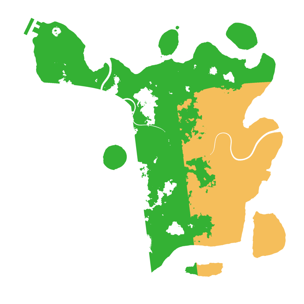 Biome Rust Map: Procedural Map, Size: 3500, Seed: 717827470