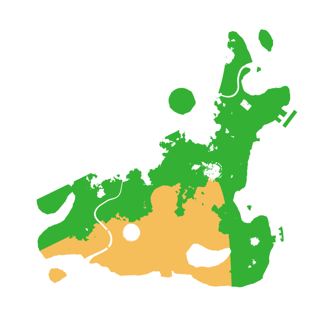 Biome Rust Map: Procedural Map, Size: 3250, Seed: 407337710