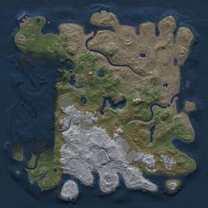 Thumbnail Rust Map: Procedural Map, Size: 4500, Seed: 1328944821, 16 Monuments