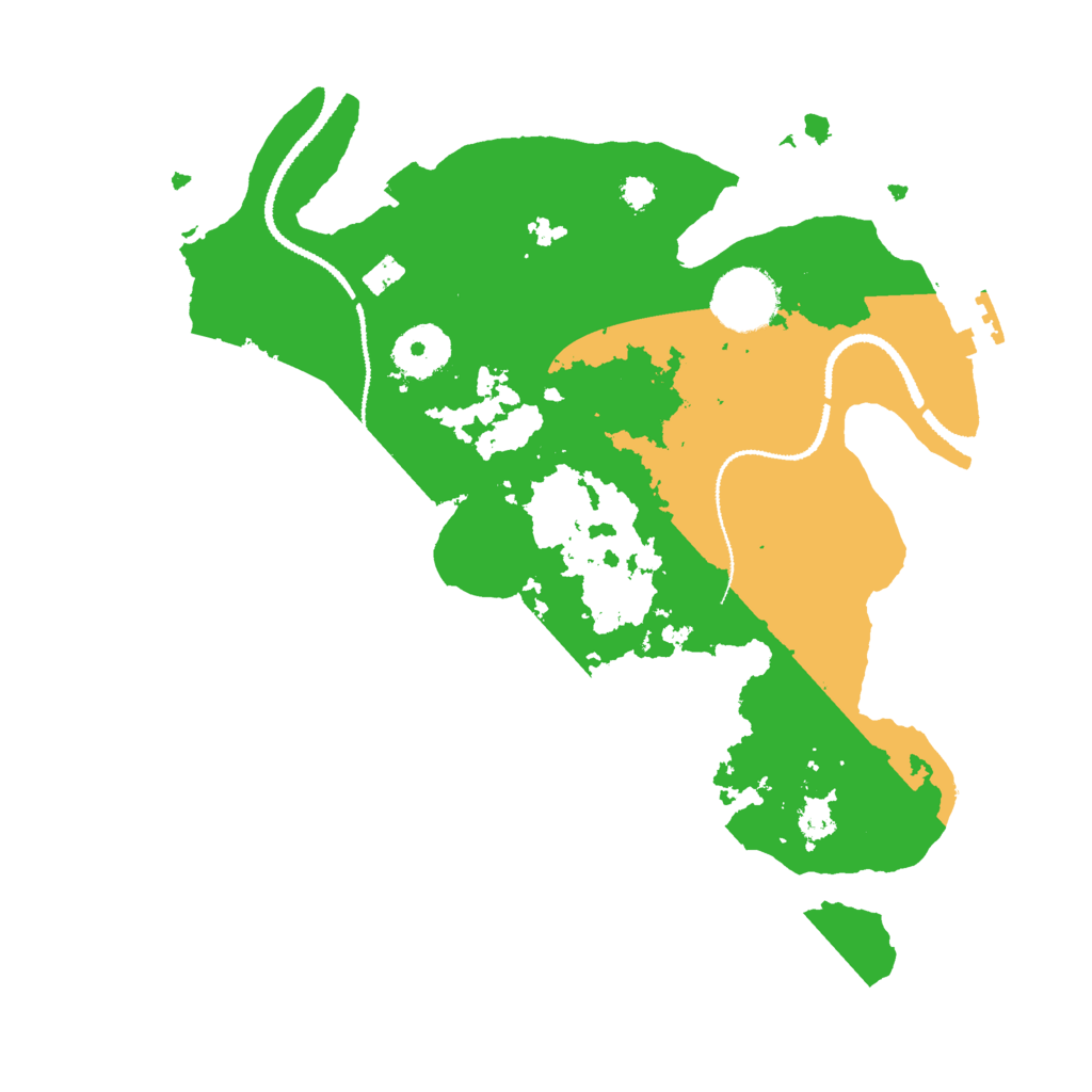 Biome Rust Map: Procedural Map, Size: 3000, Seed: 10421