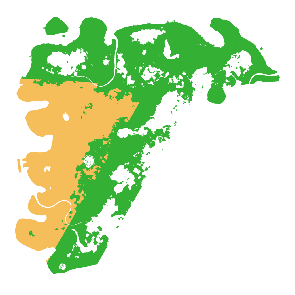 Biome Rust Map: Procedural Map, Size: 4500, Seed: 353898937