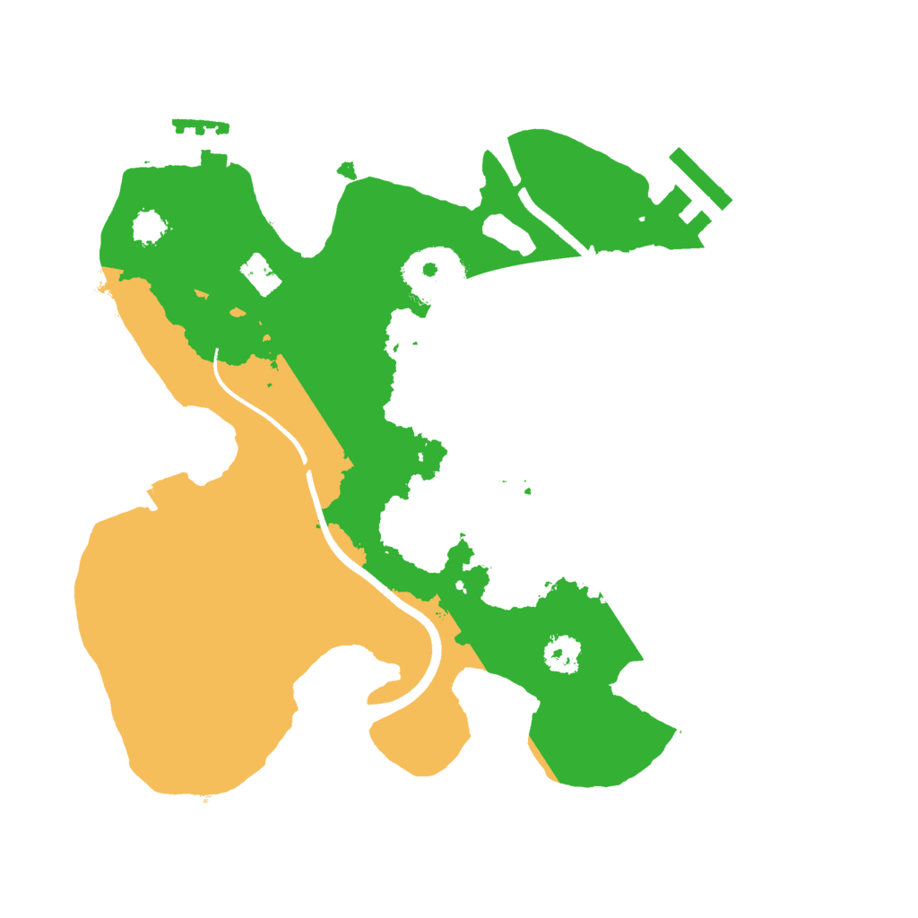 Biome Rust Map: Procedural Map, Size: 2450, Seed: 53