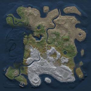 Thumbnail Rust Map: Procedural Map, Size: 4100, Seed: 793496674, 16 Monuments