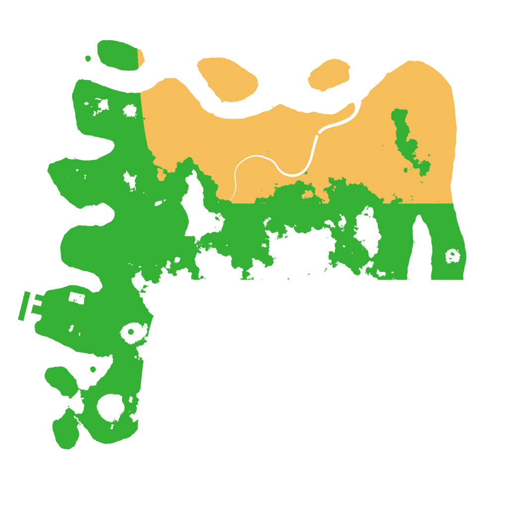 Biome Rust Map: Procedural Map, Size: 3500, Seed: 88398629