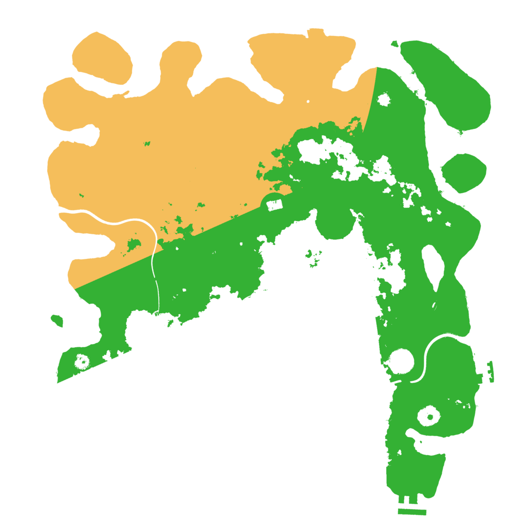 Biome Rust Map: Procedural Map, Size: 3750, Seed: 8777654