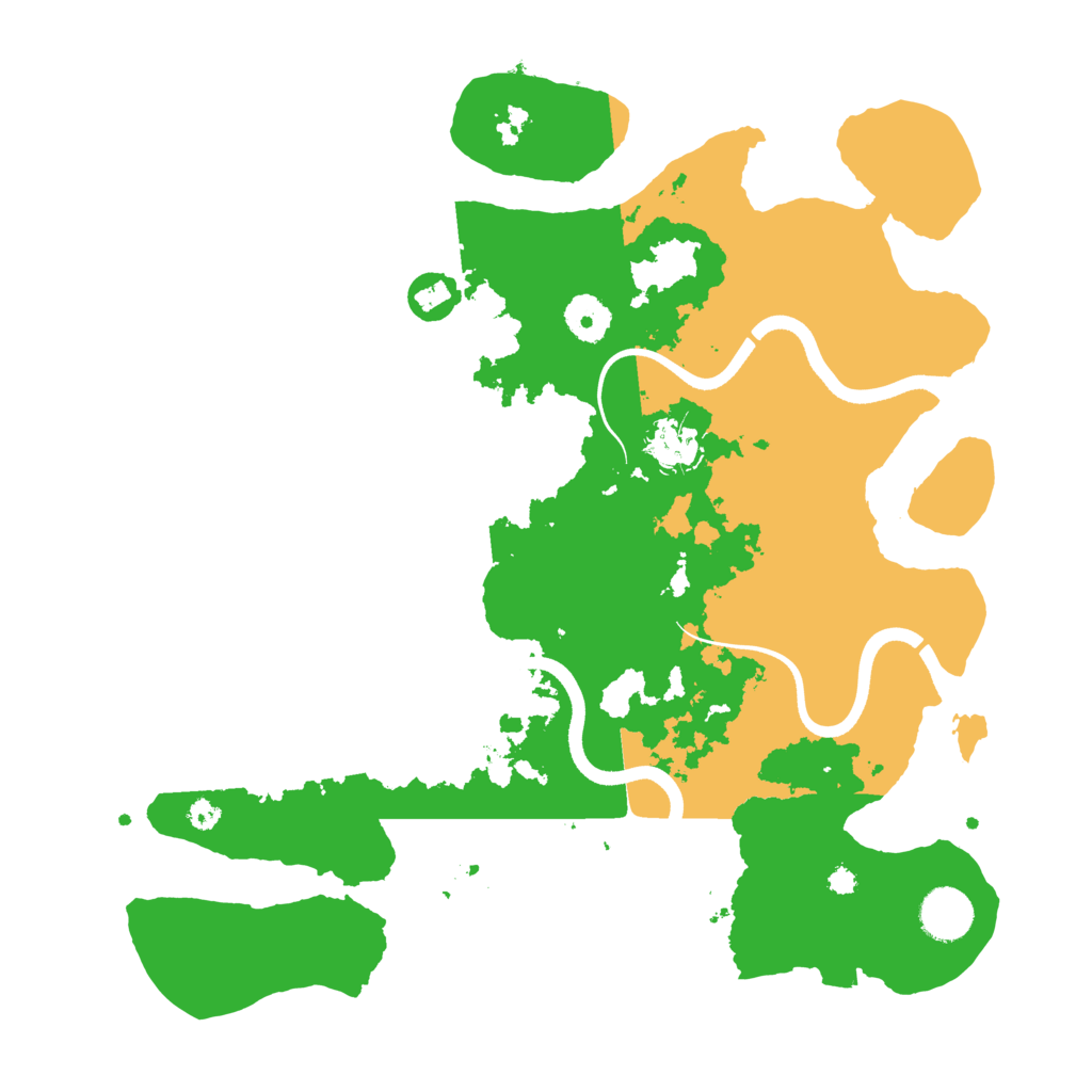 Biome Rust Map: Procedural Map, Size: 3600, Seed: 546669800