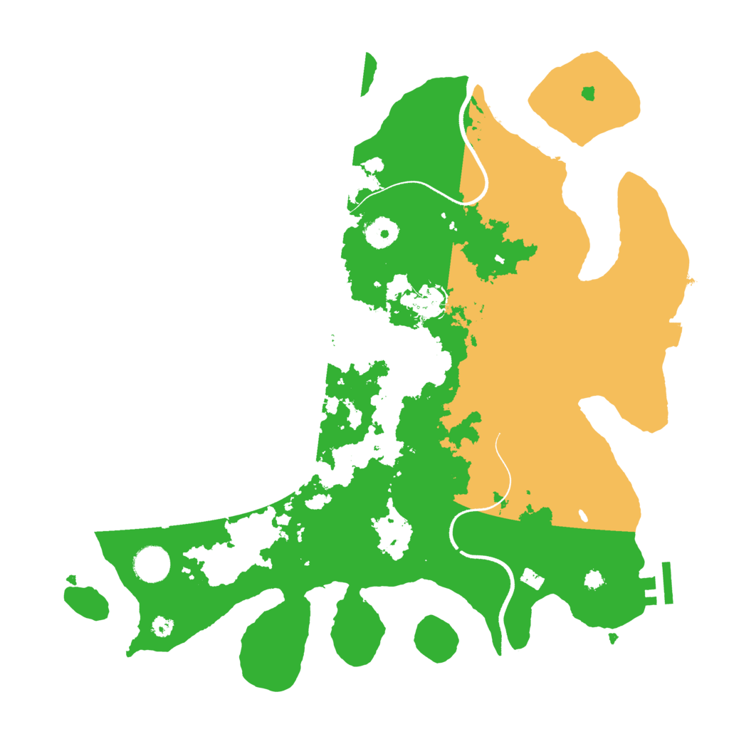 Biome Rust Map: Procedural Map, Size: 3500, Seed: 741615502