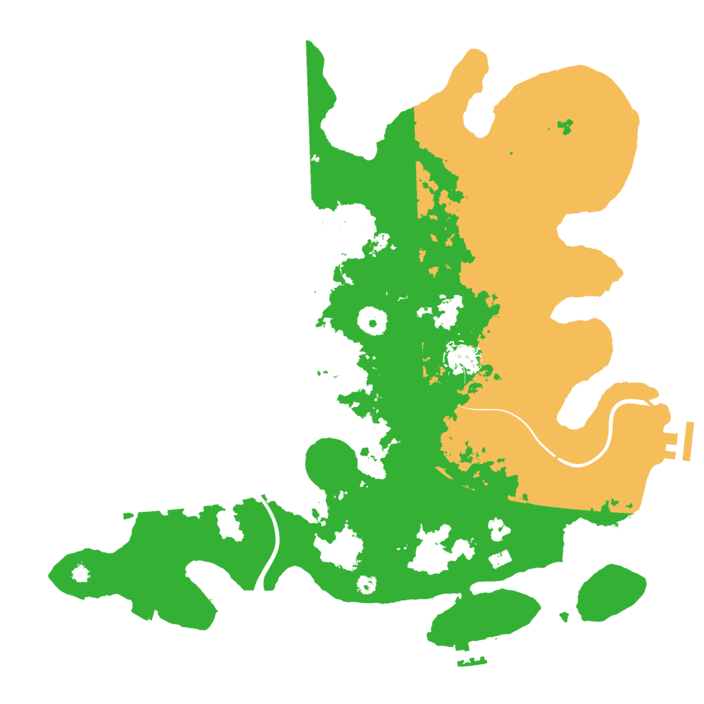 Biome Rust Map: Procedural Map, Size: 3634, Seed: 7148042