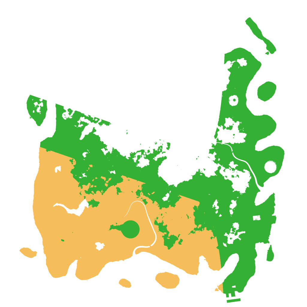 Biome Rust Map: Procedural Map, Size: 4500, Seed: 1342915193