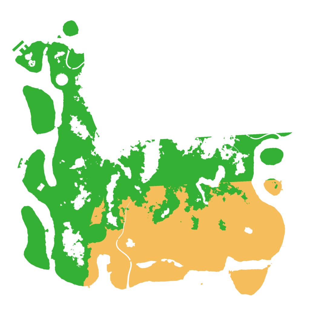 Biome Rust Map: Procedural Map, Size: 4500, Seed: 589155305