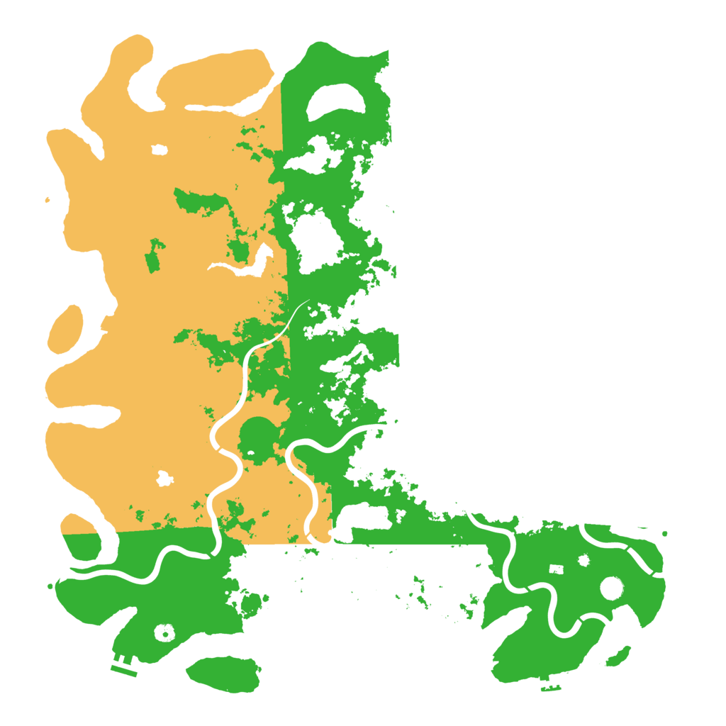 Biome Rust Map: Procedural Map, Size: 5500, Seed: 351996041