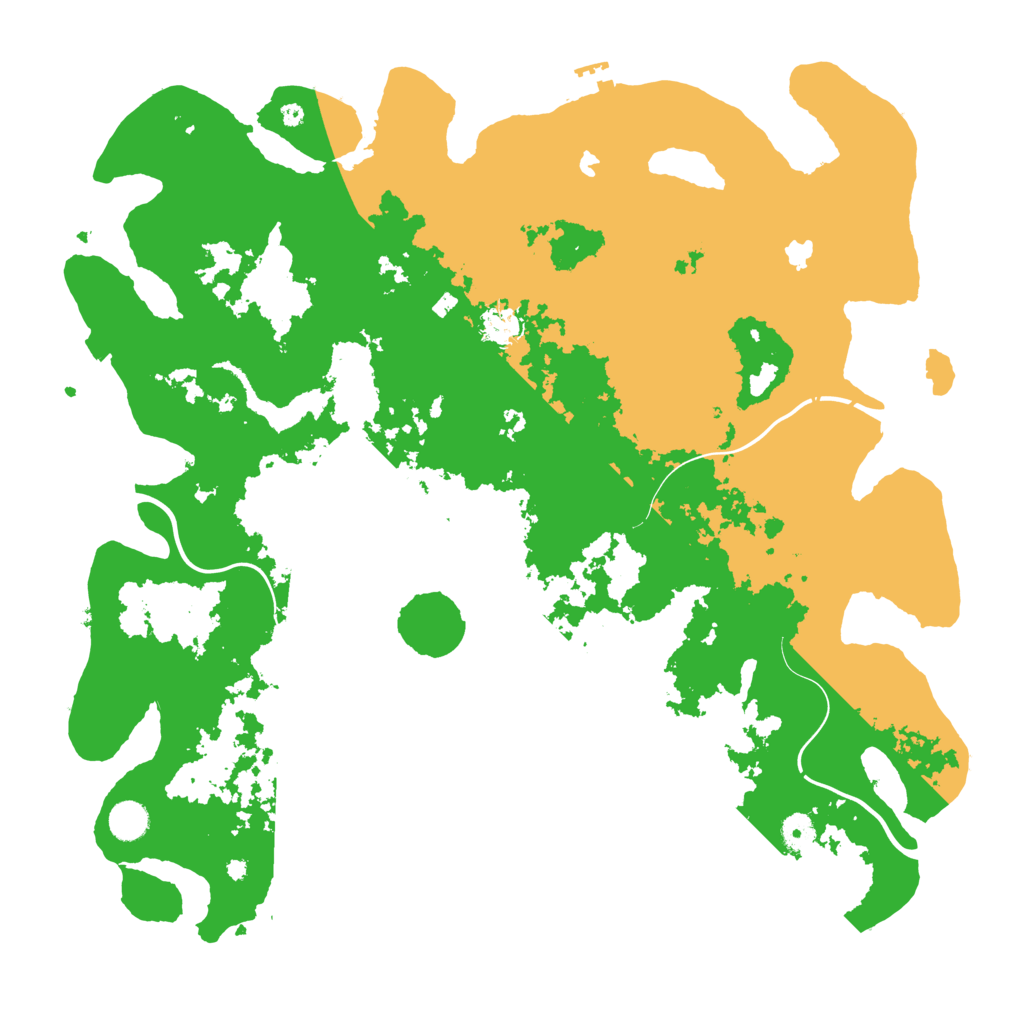 Biome Rust Map: Procedural Map, Size: 4500, Seed: 1187270426