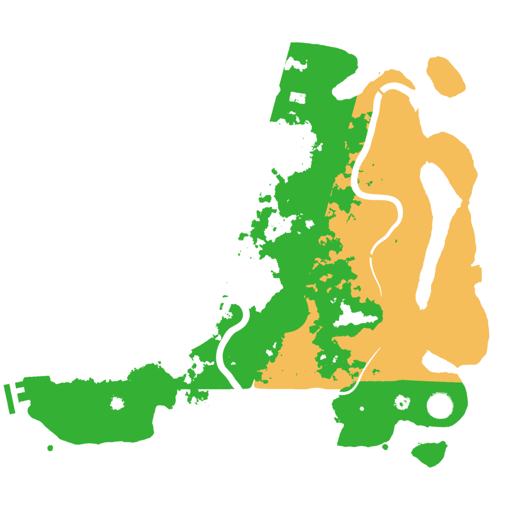 Biome Rust Map: Procedural Map, Size: 3500, Seed: 70092409