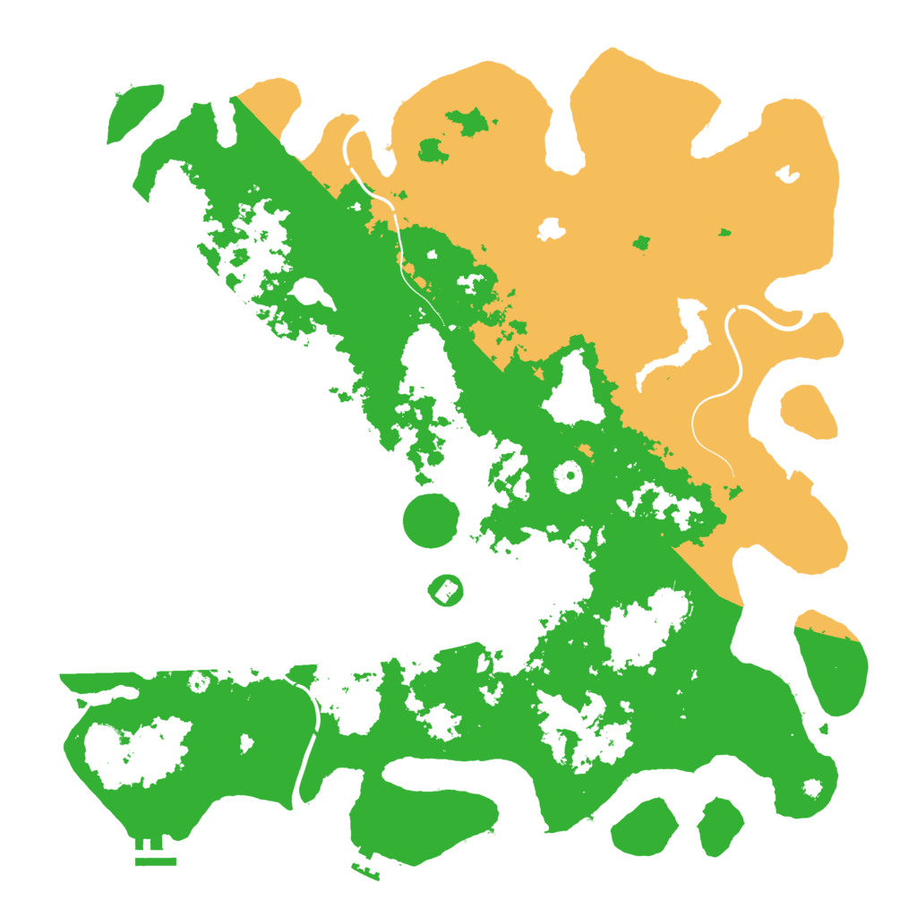 Biome Rust Map: Procedural Map, Size: 4500, Seed: 76788007