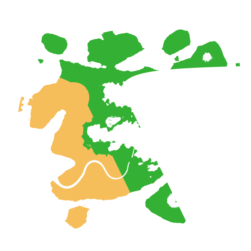 Biome Rust Map: Procedural Map, Size: 2500, Seed: 875520