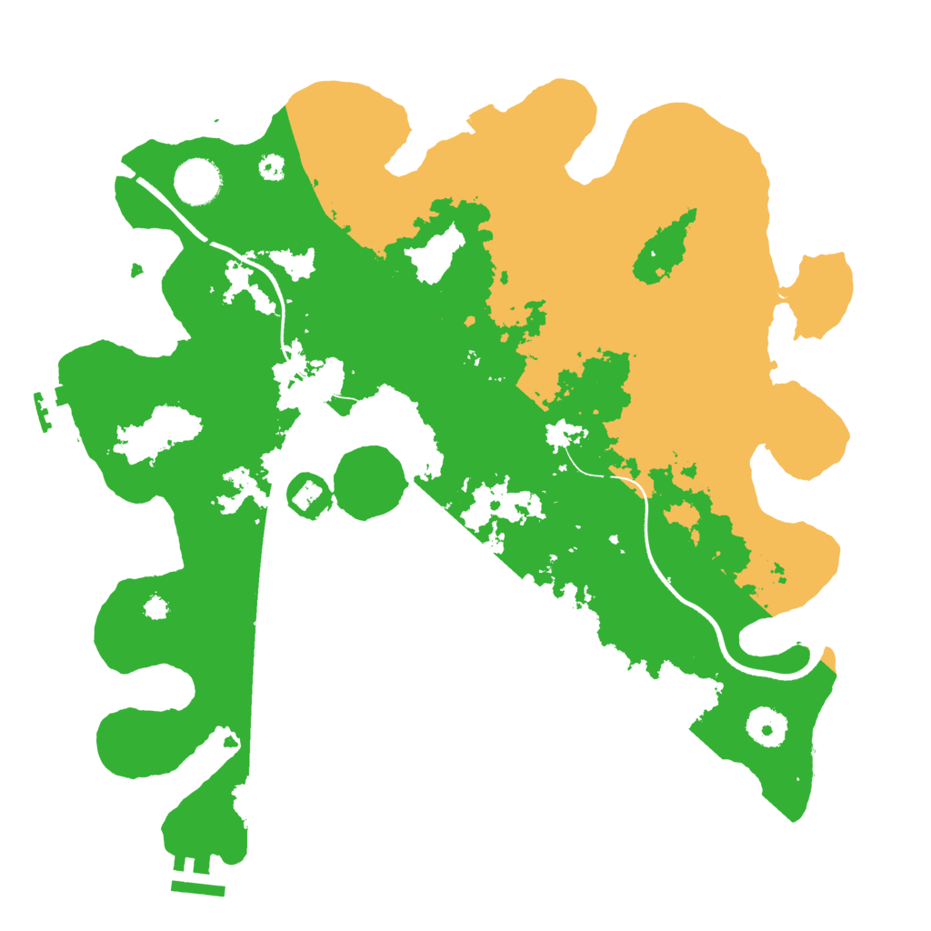 Biome Rust Map: Procedural Map, Size: 3500, Seed: 464646