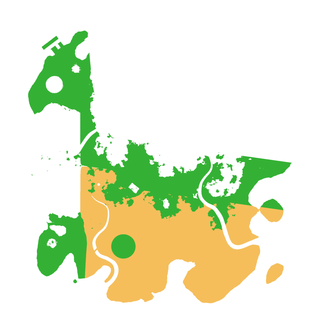 Biome Rust Map: Procedural Map, Size: 3500, Seed: 1746729001