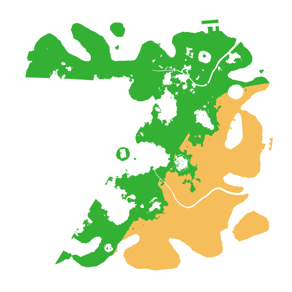 Biome Rust Map: Procedural Map, Size: 3500, Seed: 1119948145