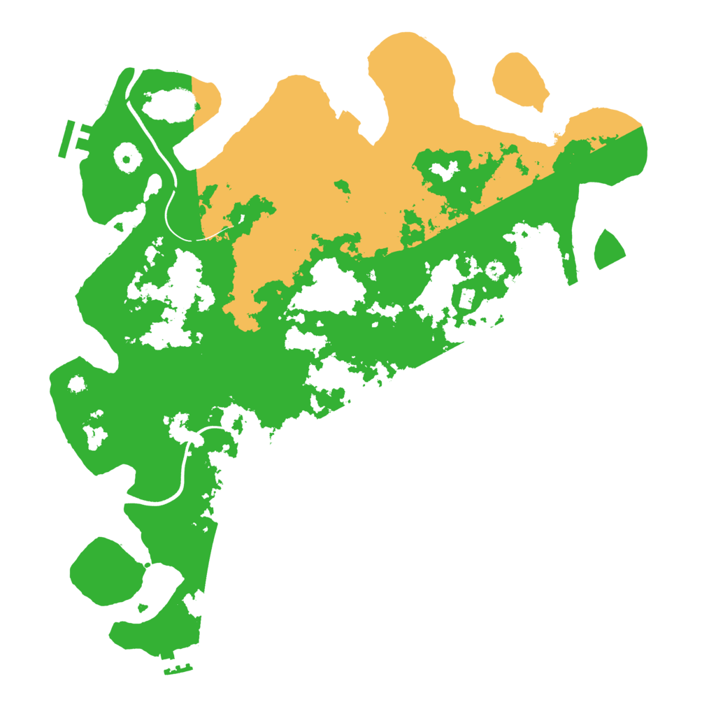 Biome Rust Map: Procedural Map, Size: 3800, Seed: 6985