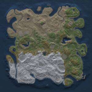 Thumbnail Rust Map: Procedural Map, Size: 4250, Seed: 1866107039, 16 Monuments