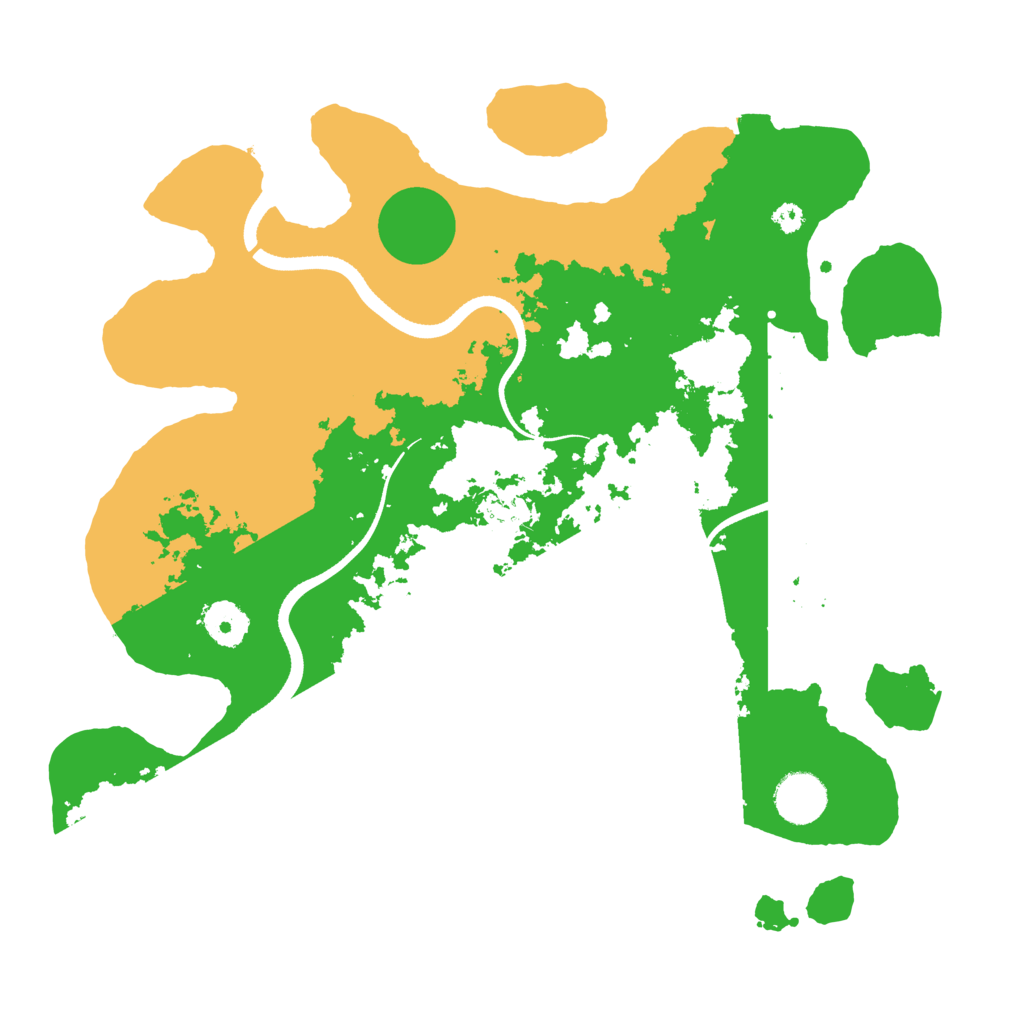 Biome Rust Map: Procedural Map, Size: 3500, Seed: 2135224743