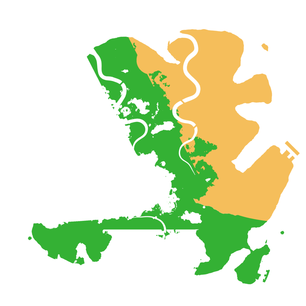 Biome Rust Map: Procedural Map, Size: 3500, Seed: 1102775787