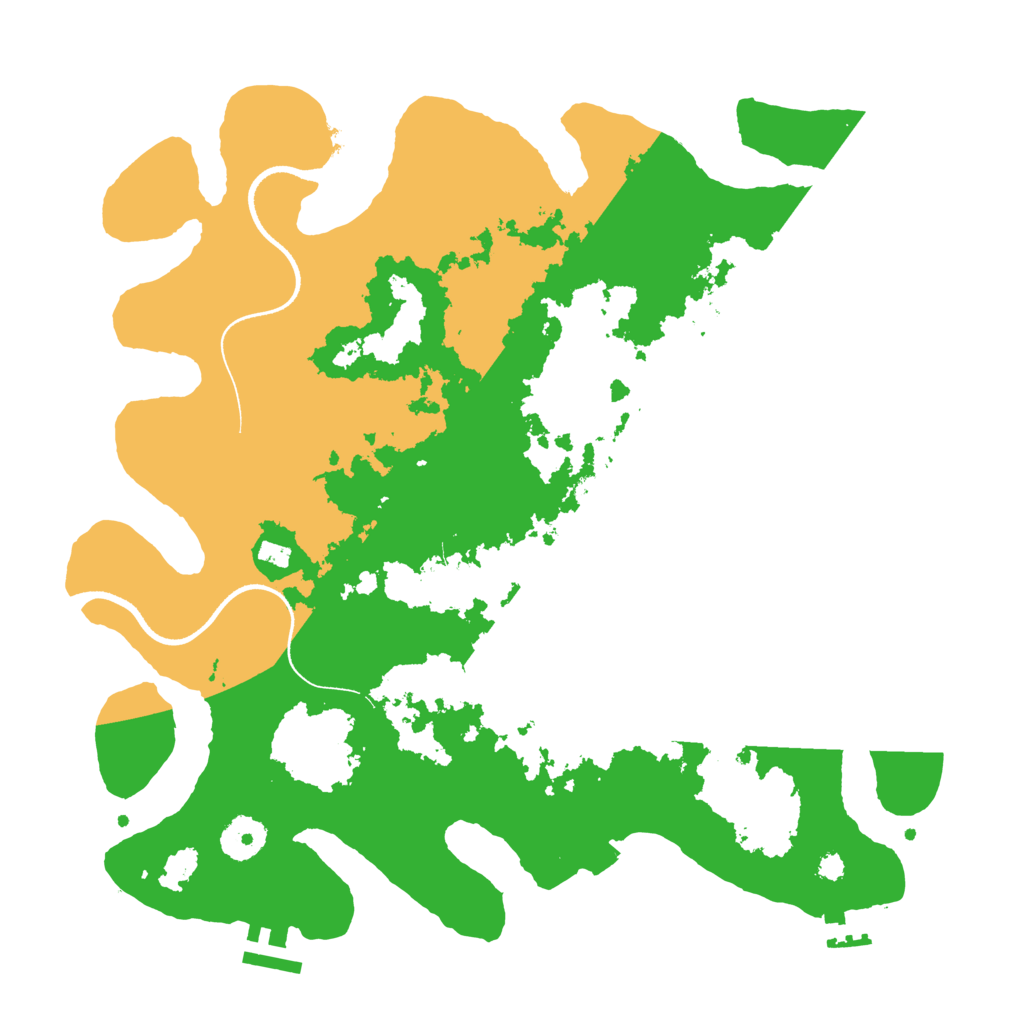 Biome Rust Map: Procedural Map, Size: 3500, Seed: 156728990