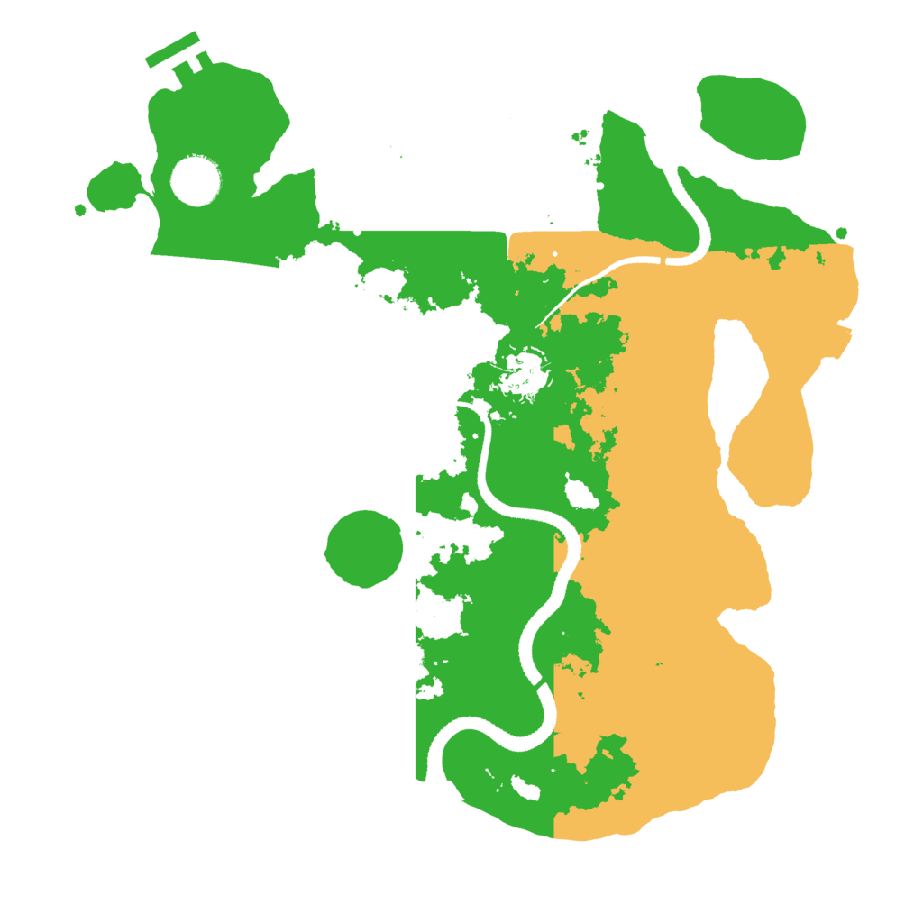 Biome Rust Map: Procedural Map, Size: 3250, Seed: 1774229305