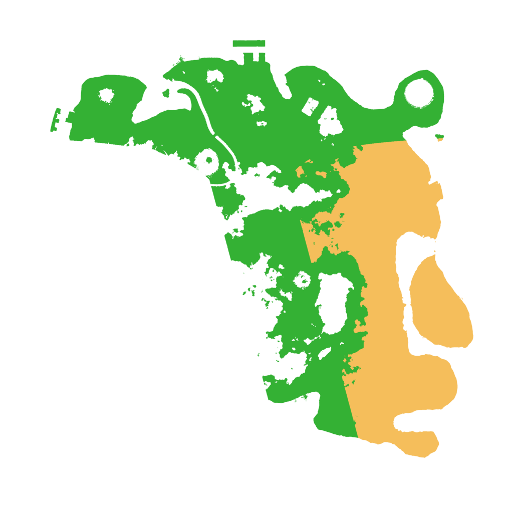 Biome Rust Map: Procedural Map, Size: 3200, Seed: 802150642