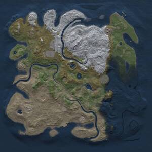 Thumbnail Rust Map: Procedural Map, Size: 4250, Seed: 287877022, 13 Monuments