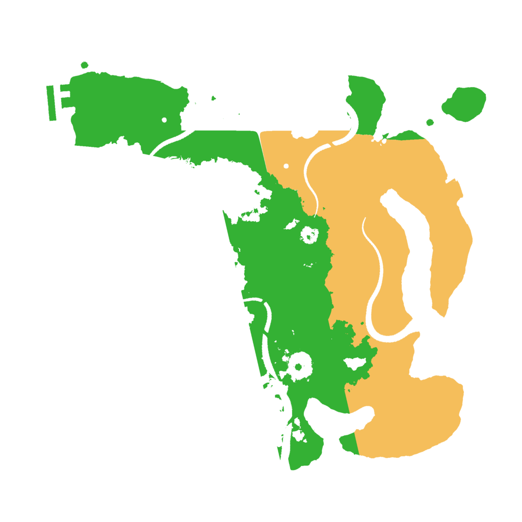 Biome Rust Map: Procedural Map, Size: 3000, Seed: 1141658329