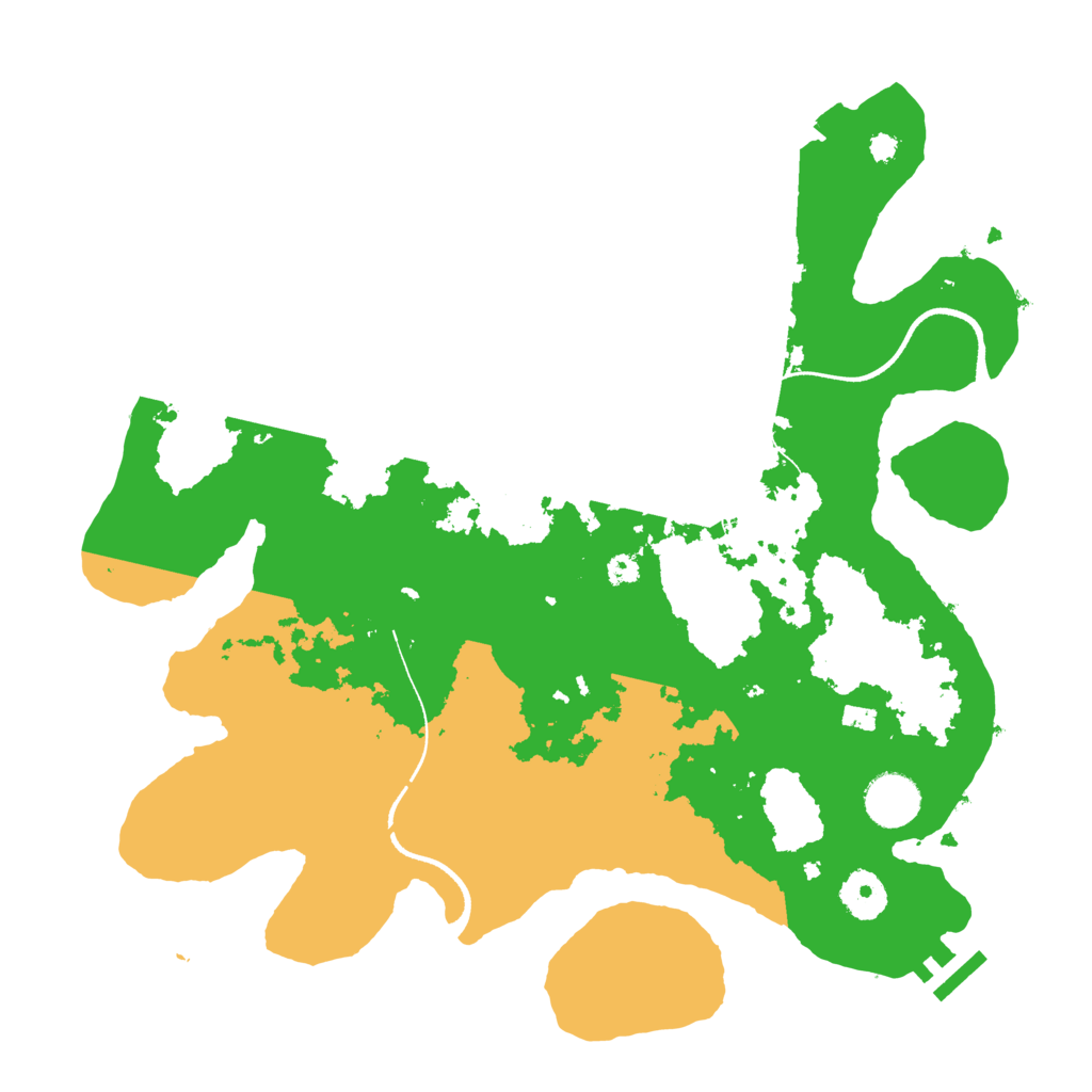 Biome Rust Map: Procedural Map, Size: 3500, Seed: 678431