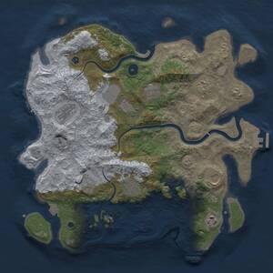 Thumbnail Rust Map: Procedural Map, Size: 3750, Seed: 338713190, 15 Monuments