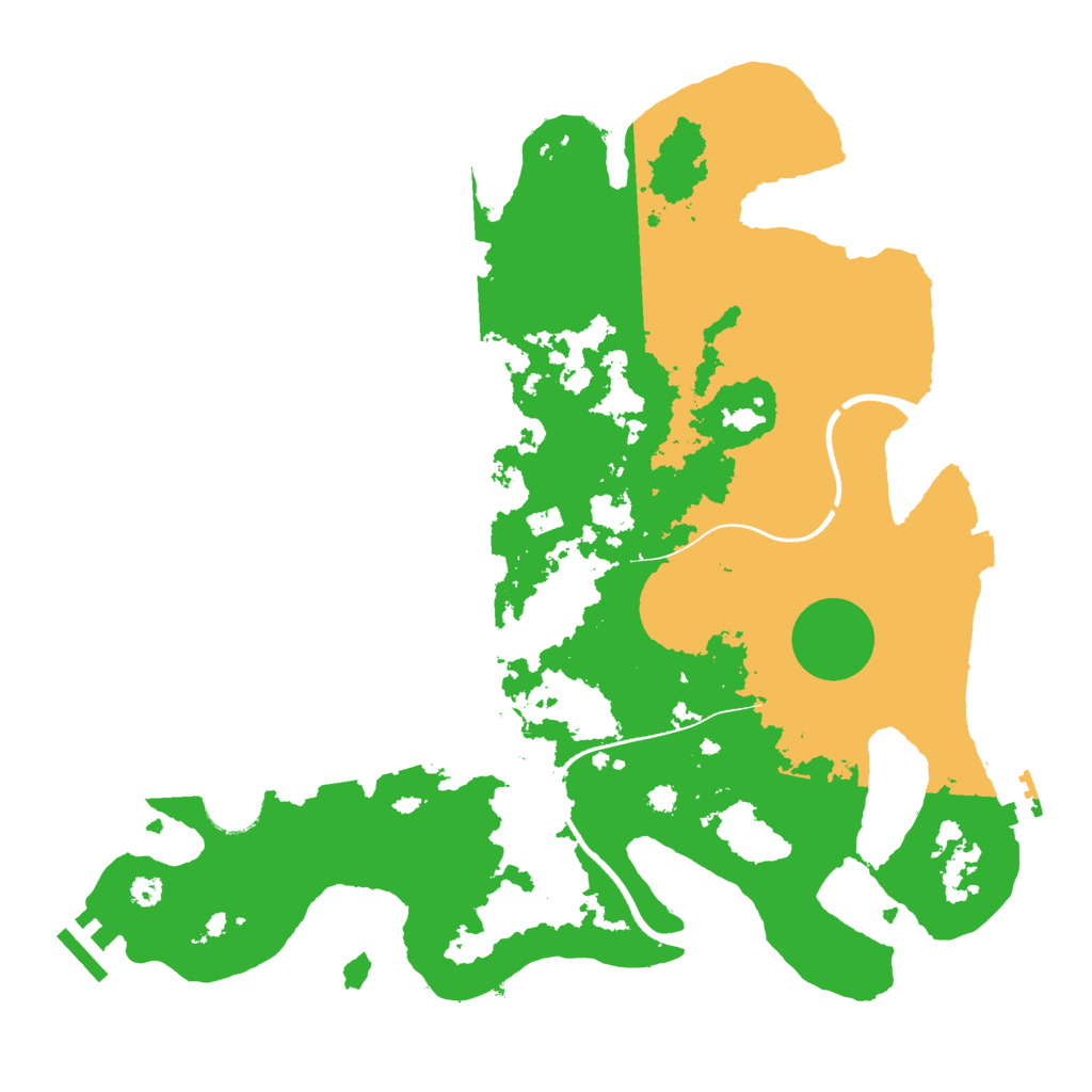 Biome Rust Map: Procedural Map, Size: 3500, Seed: 672427