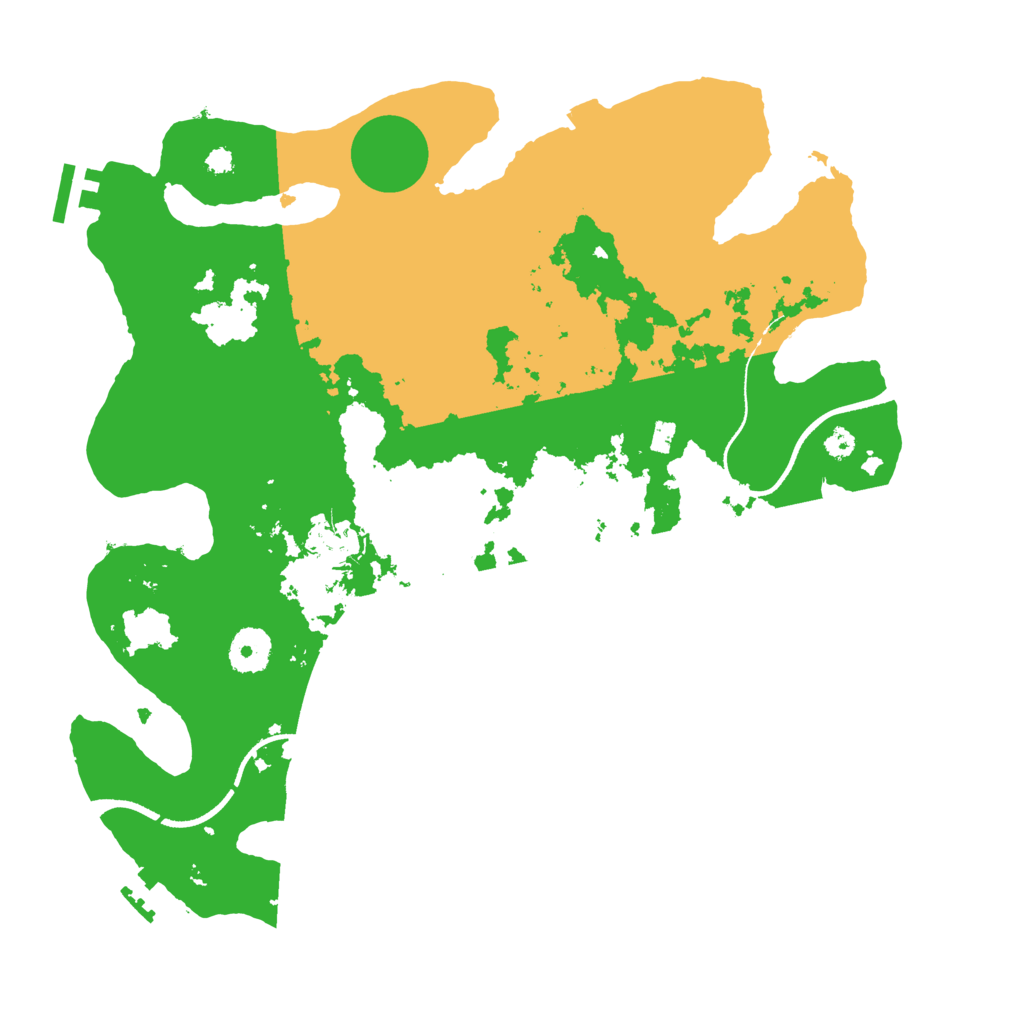 Biome Rust Map: Procedural Map, Size: 3500, Seed: 1552492