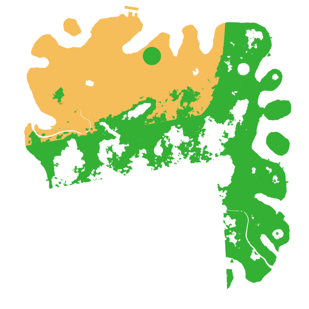 Biome Rust Map: Procedural Map, Size: 4500, Seed: 848919164