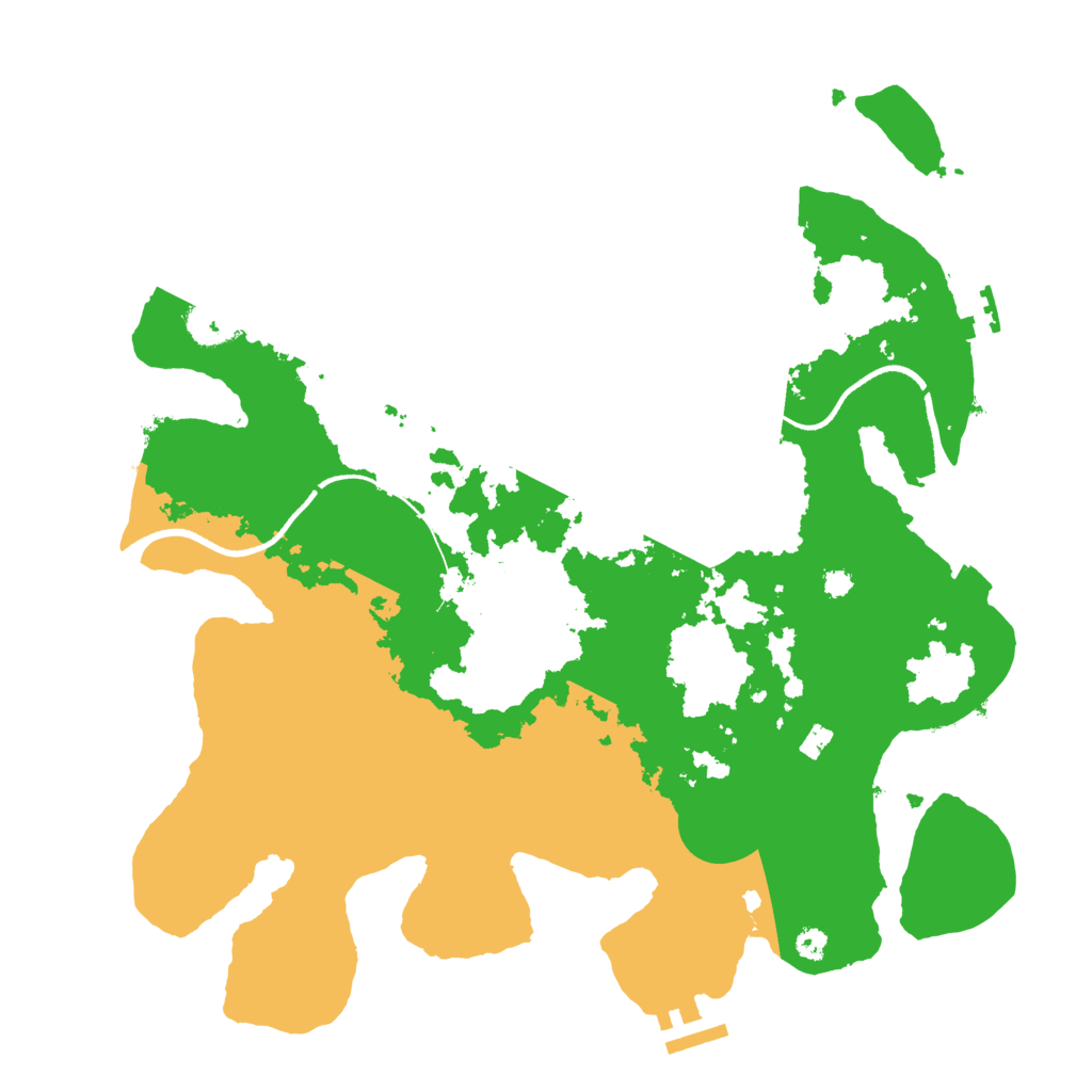 Biome Rust Map: Procedural Map, Size: 3500, Seed: 674431882