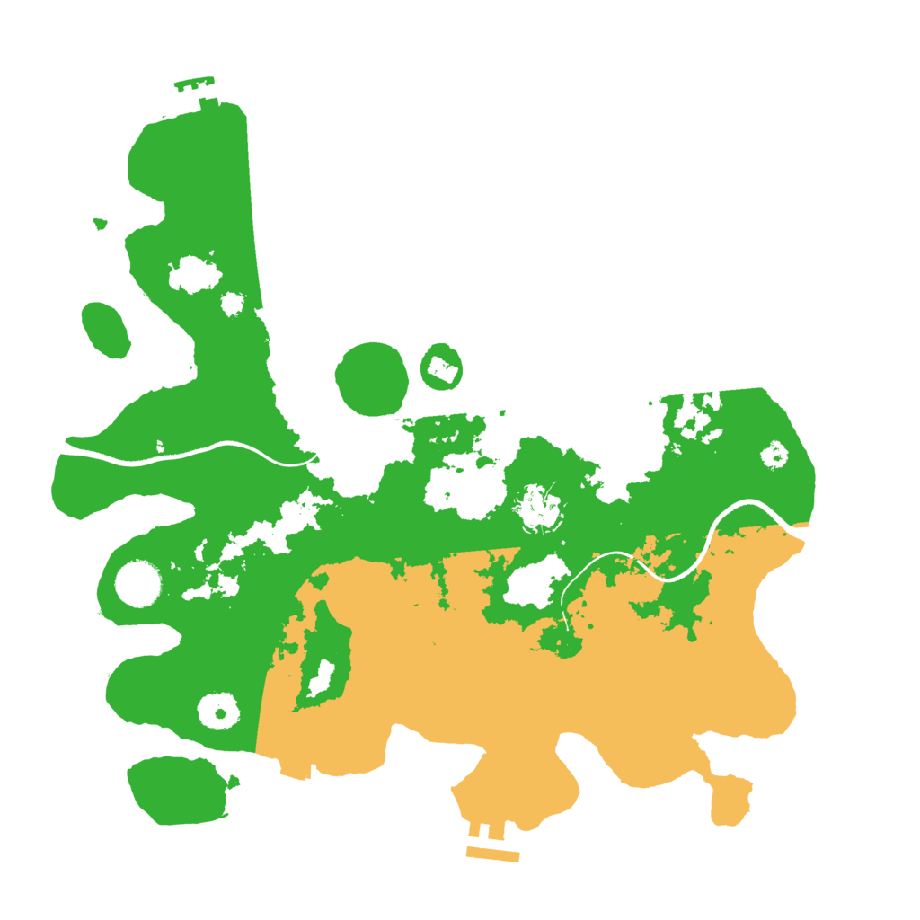 Biome Rust Map: Procedural Map, Size: 3500, Seed: 1604999483