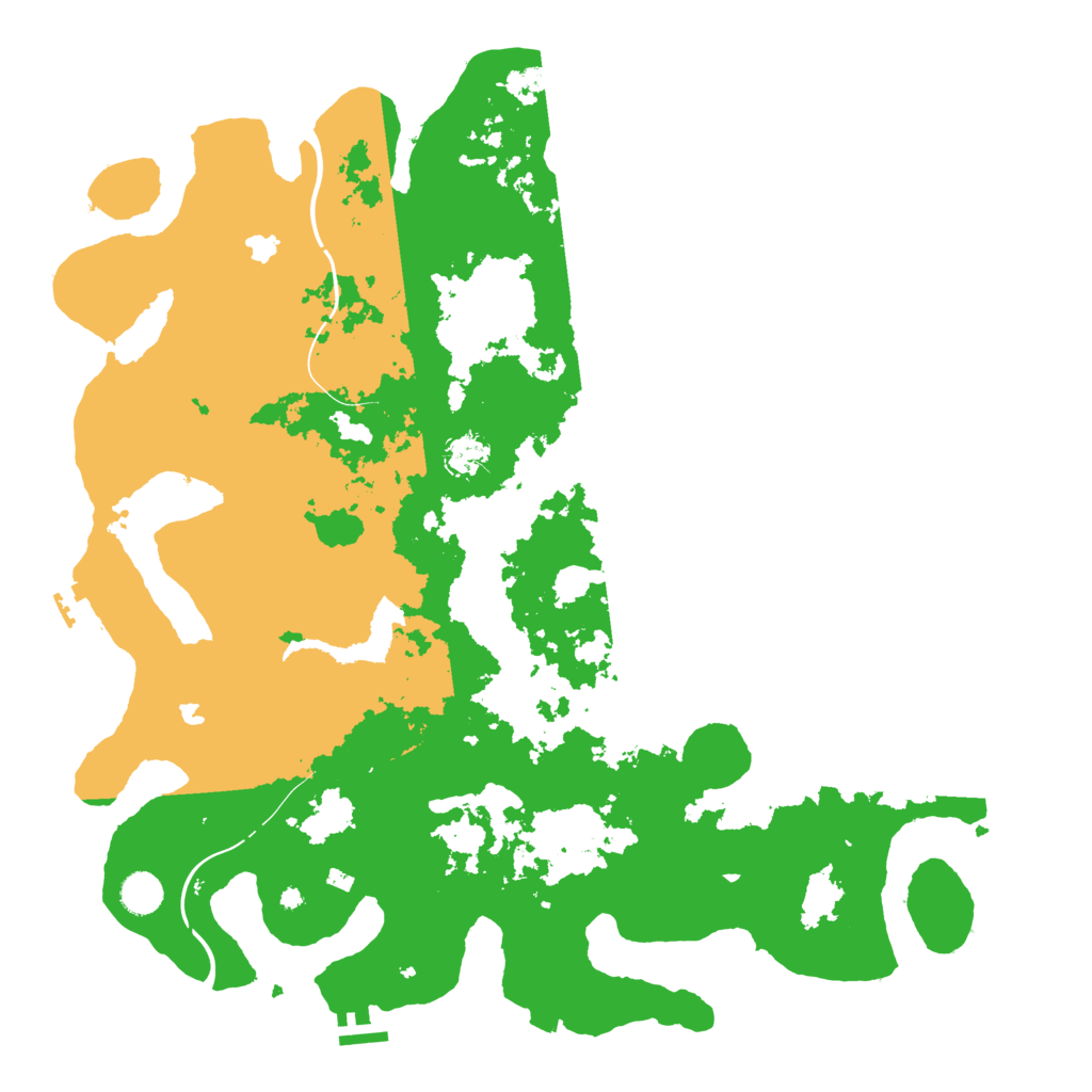 Biome Rust Map: Procedural Map, Size: 4500, Seed: 1999215918
