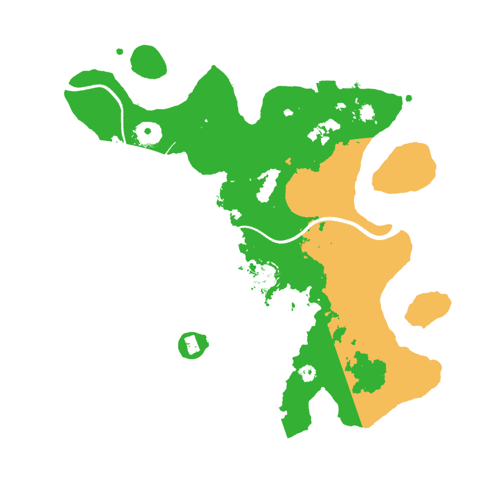 Biome Rust Map: Procedural Map, Size: 3000, Seed: 570634025