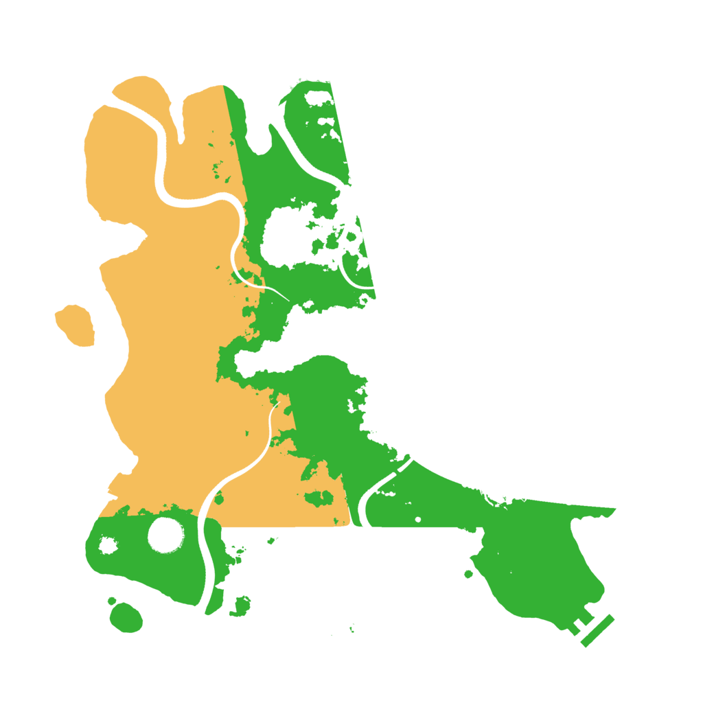 Biome Rust Map: Procedural Map, Size: 3500, Seed: 114951497