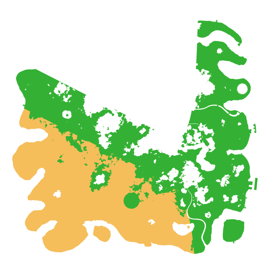 Biome Rust Map: Procedural Map, Size: 4500, Seed: 622952990