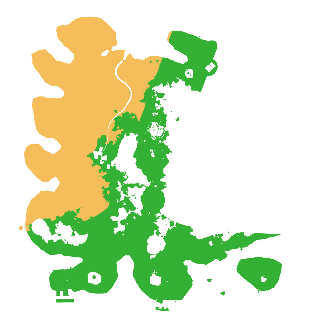 Biome Rust Map: Procedural Map, Size: 3600, Seed: 16532345