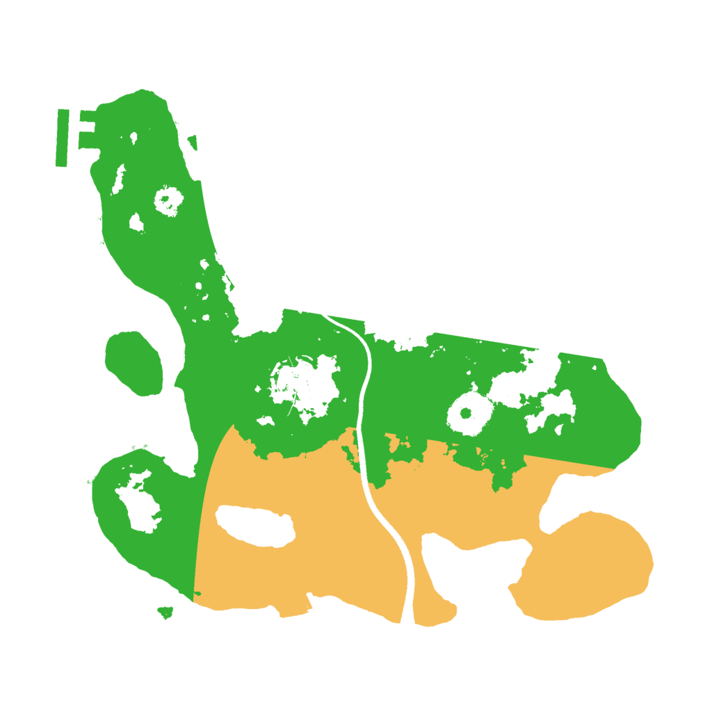 Biome Rust Map: Procedural Map, Size: 2500, Seed: 389241262