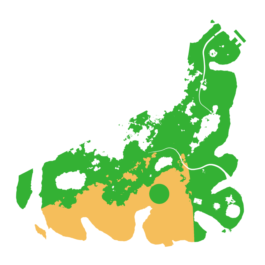 Biome Rust Map: Procedural Map, Size: 3500, Seed: 1238316718